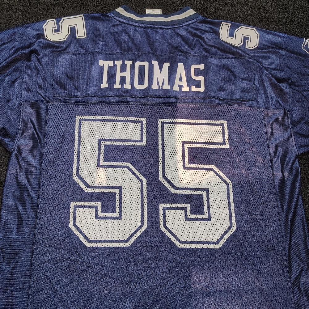 NFL Dallas Cowboys Zach Thomas Reebok Blue Jersey Men's Size Medium